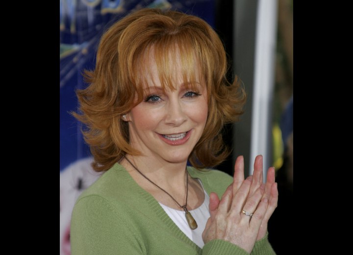 Reba McEntire - Hairstyle with flipped-out end