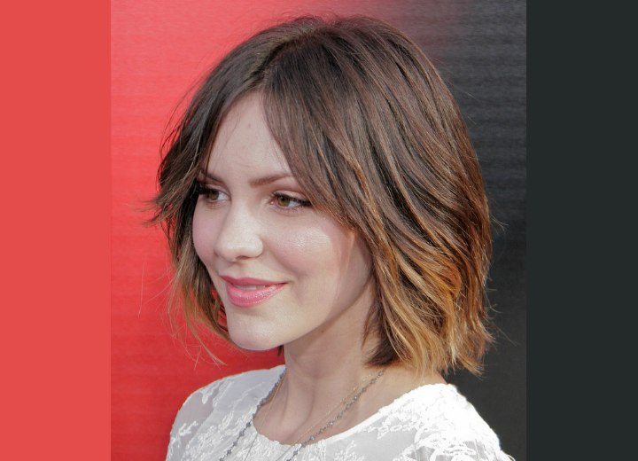 Katharine McPhee's medium-length bob hairstyle