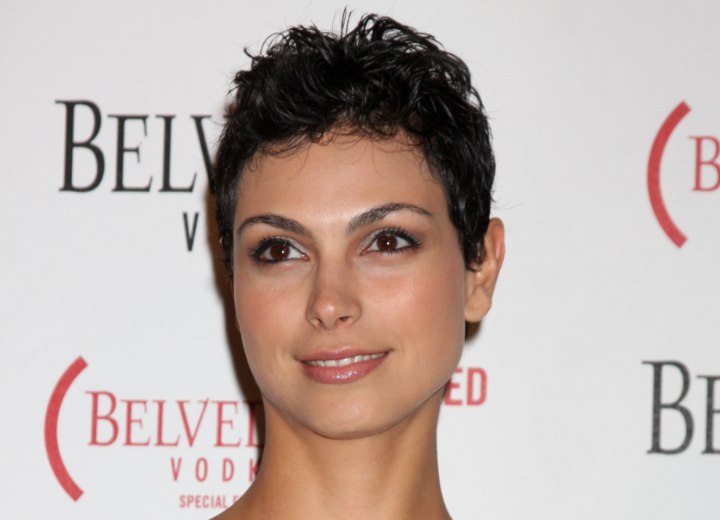 Morena Baccarin - Pixie cut with sexy messy styling