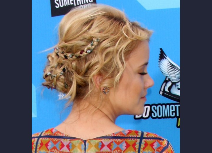Taylor Spreitler's hairstyle with braids