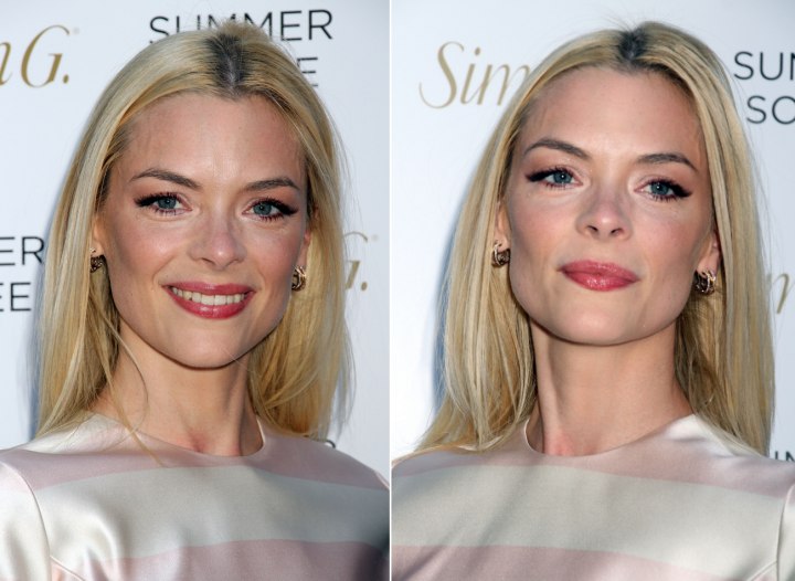 Jaime King - Simple long hairstyle