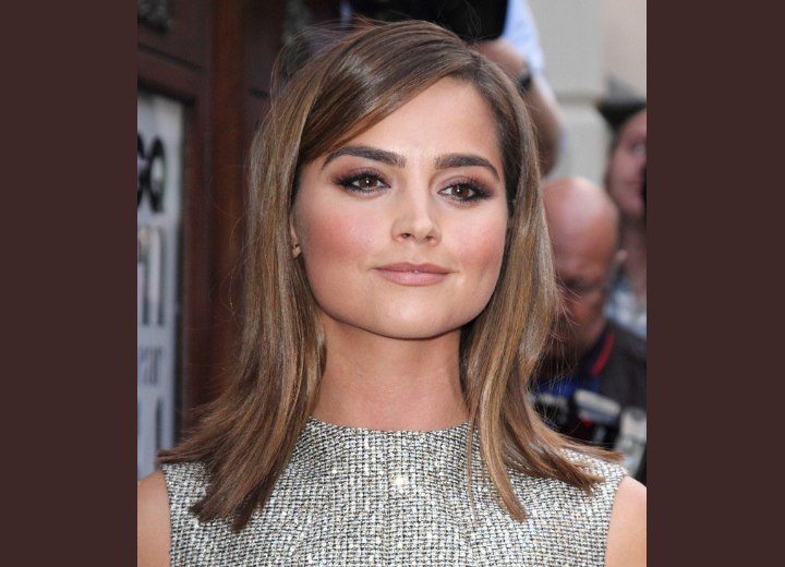 Jenna Coleman - Shoulder-length hairstyle