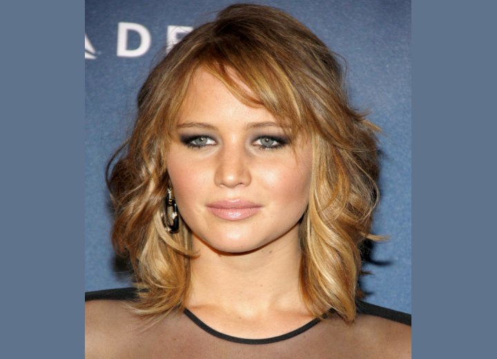 Jennifer Lawrence wearing a sheer top