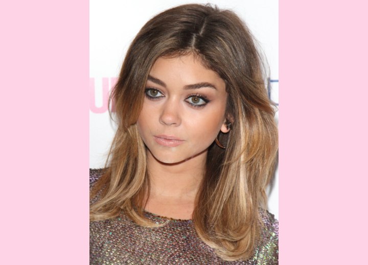 Sarah Hyland's ombré hair color