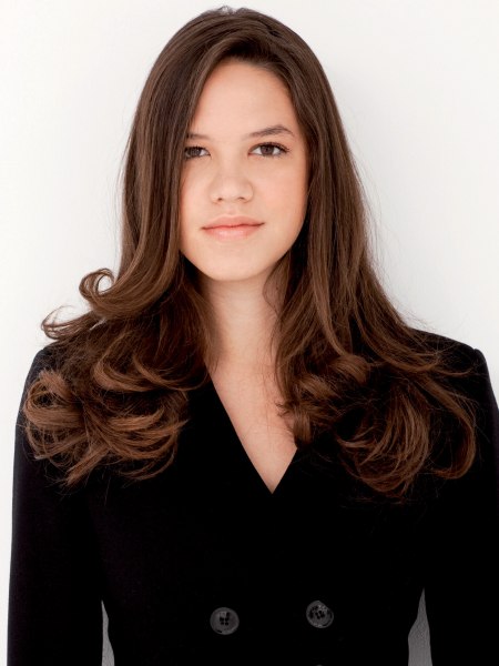 Professional long style for brown hair