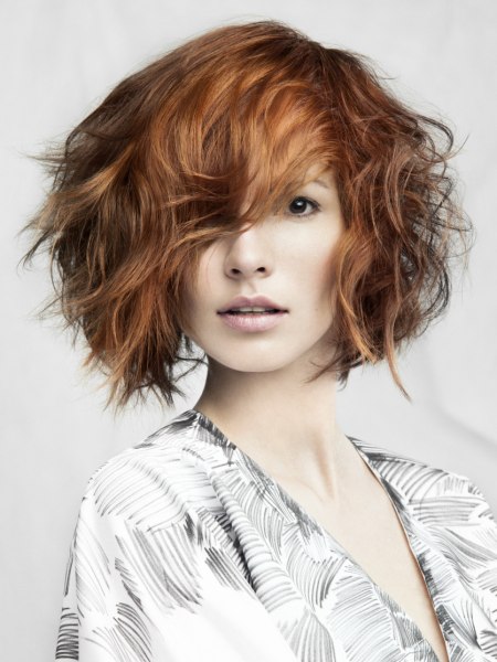 Chin-length bob with volume