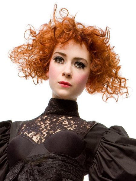 Pyramid shape hairstyle
