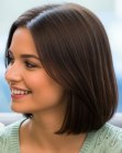 Long brown bob