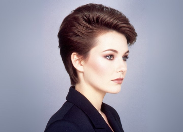 New wave hairstyle from the 1980s
