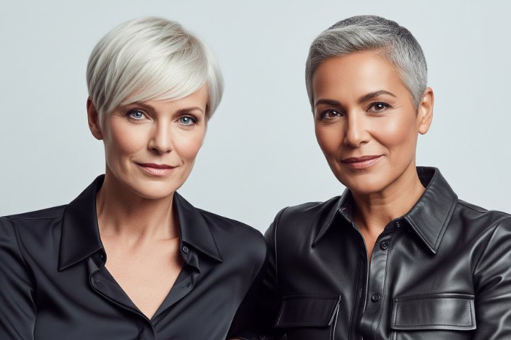 Age-appropriate hair for older women