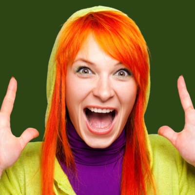 Girl with orange hair