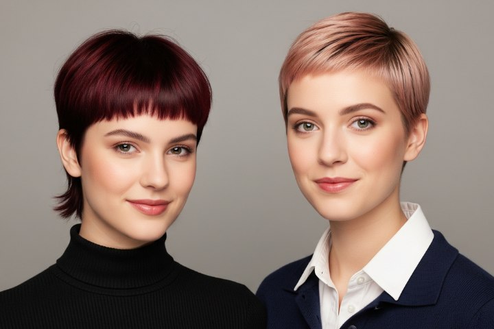 Comfortable pixie cuts