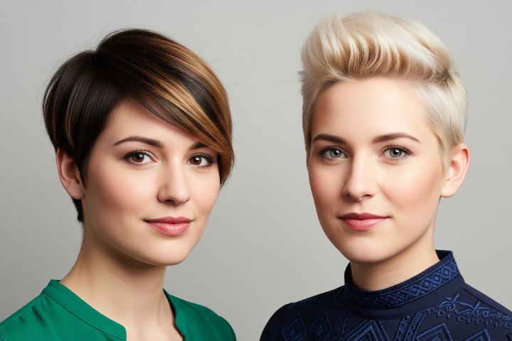 Short hair, don't care girls with pixie cuts