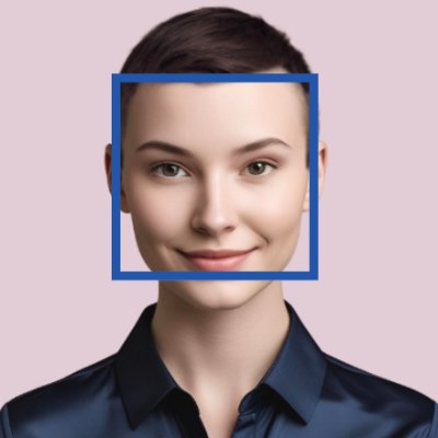 Face with a square shape