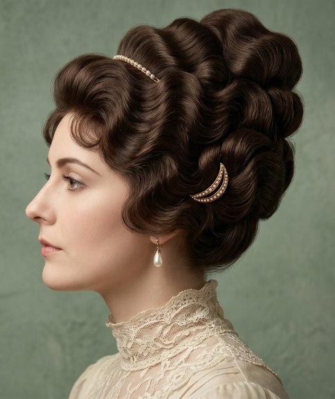 High updo from 1914