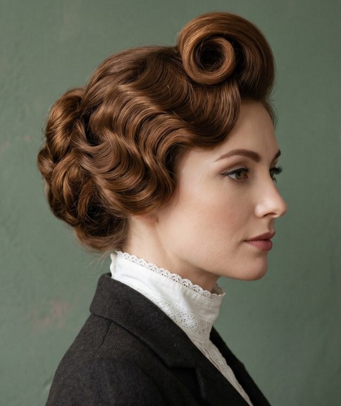 Romantic 1915 updo
