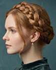 Updo with a crown braid
