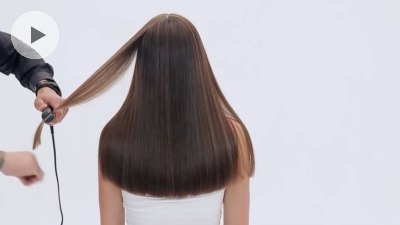 How to flat iron hair