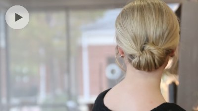 How to do a low chignon