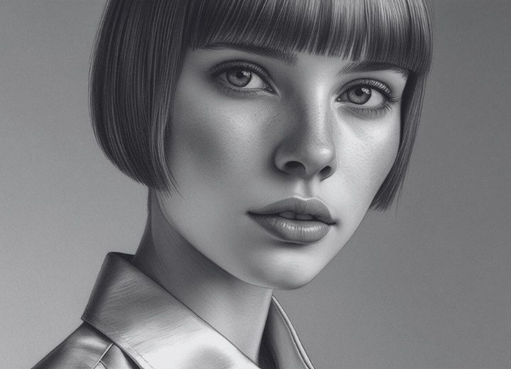 Ear-length bob or jaw-length bob