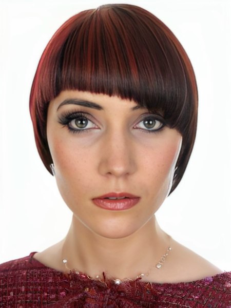 Asymmetrical Purdey haircut