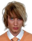 mens longish haircut