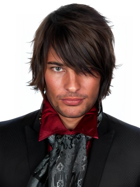 Long hair style for men