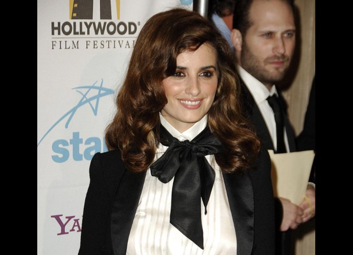 Penelope Cruz wearing a necktie