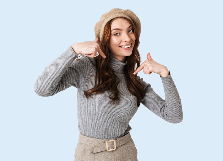 Seventies fashion, hair,and turtleneck