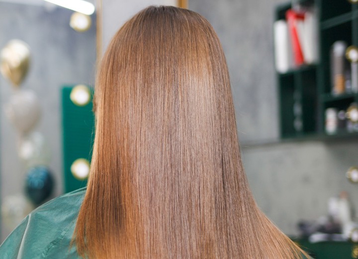 Long and shiny brown hair