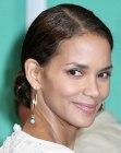 updo for black hair - Halle Berry