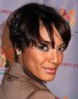 Selita Ebanks with short hair