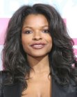 Keesha Sharp wearing her hair long with waves