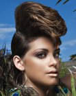 updo with high volume