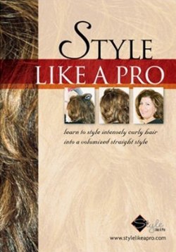 Intensely Curly Hair to Volumized Straight Style