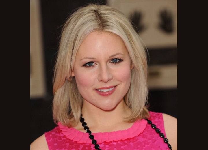 Abi Titmuss wearing her hair in a bob for a heart shaped face