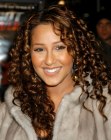 Adrienne Bailon sporting spiral perm