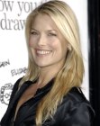 Ali Larter's long winblown blonde hair with highlights