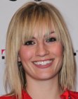 Alison Haislip's easy to manage medium length haircut with chopped ends