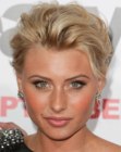 Aly Michalka's updo with a chignon along the nape of her neck