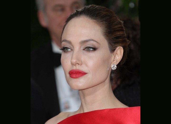 Angelina Jolie - Updo with the hair completely from the face