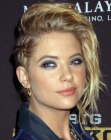 Ashley Benson's up-style with messy curls
