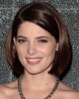 Ashley Greene with a bob half way her neck