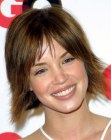 Ashley Scott with feathered short hair