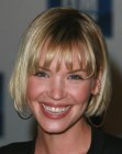 Ashley Scott sporting a chin level bob