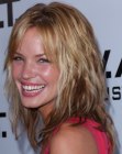 Ashley Scott with her hair below the shoulders