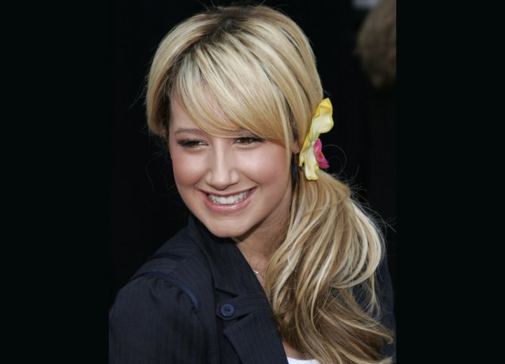 Ashley Tisdale's youthful hairstyle