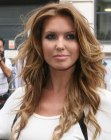Audrina Patridge's very long hair with messy curls