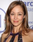 Autumn Reeser wearing smooth long hair with a high side section