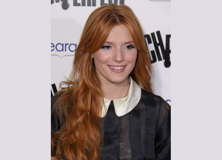 Bella Thorne - Very long red hair